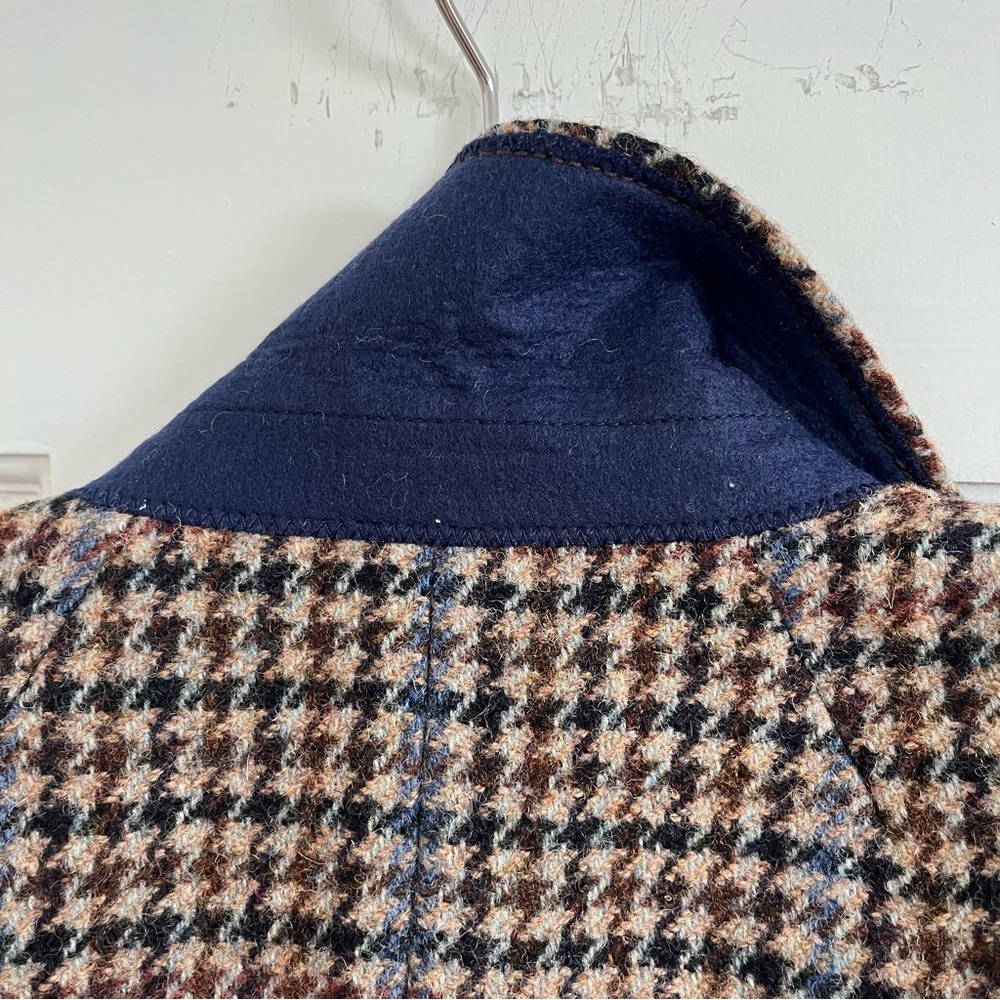 LIKE NEW J Crew Brown Multi Houndstooth Wool-Blend Blazer - Picture 6 of 12